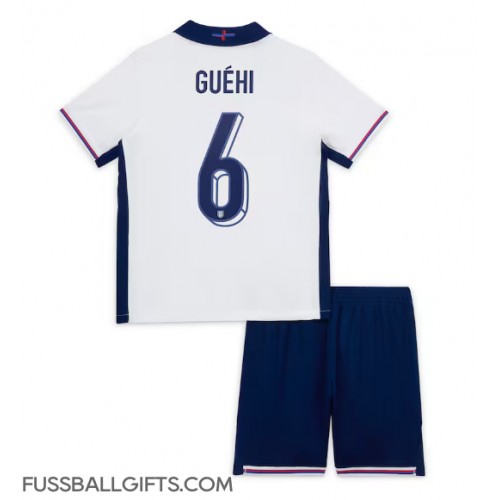 England Marc Guehi #6 Fußballbekleidung Heimtrikot Kinder EM 2024 Kurzarm (+ kurze hosen)